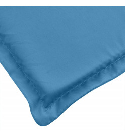 Coussins de chaise à dossier haut lot de 6 bleu mélangé tissu