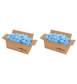 Boules anti-bactériennes filtrantes de piscine bleu 1400 g PE