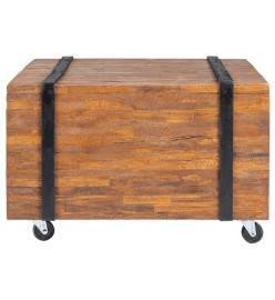 Table d'appoint en teck 60 x 60 x 38 cm