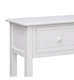 Buffet Blanc 108x30x76 cm Bois de Paulownia massif