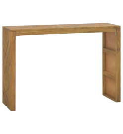 Table console 110x35x75 cm bois de teck solide