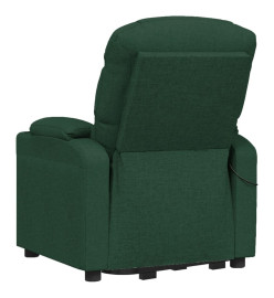 Fauteuil de massage Vert foncé Tissu