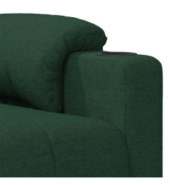 Fauteuil de massage Vert foncé Tissu