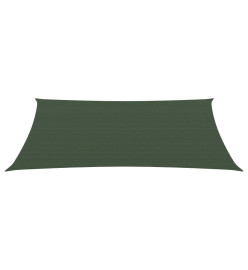 Voile d'ombrage 160 g/m² Vert foncé 3x4 m PEHD