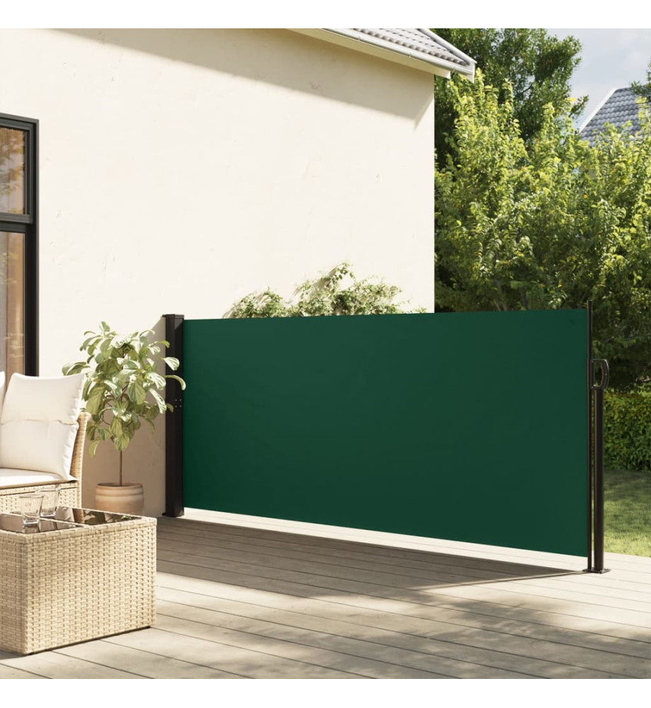 Auvent latéral rétractable vert foncé 140x300 cm Auvent latéral rétractable vert foncé 140x300 cm