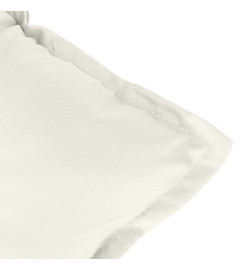 Coussins de chaise à dossier bas lot de 6 crème mélangé tissu