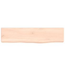 Étagère murale 40x10x2 cm bois de chêne massif non traité