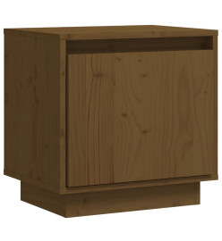 Table de chevet Marron miel 40x30x40 cm Bois de pin solide