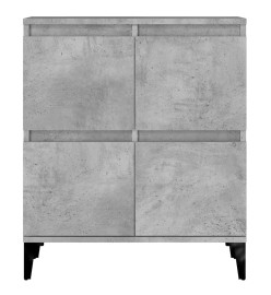 Buffets 2 pcs gris béton 60x35x70 cm bois d'ingénierie