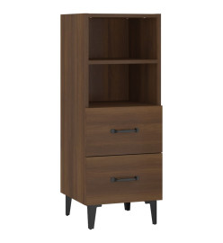 Buffet Chêne marron 34,5x34x90 cm Bois d'ingénierie