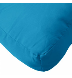 Coussin de palette bleu clair 60x60x8 cm tissu oxford