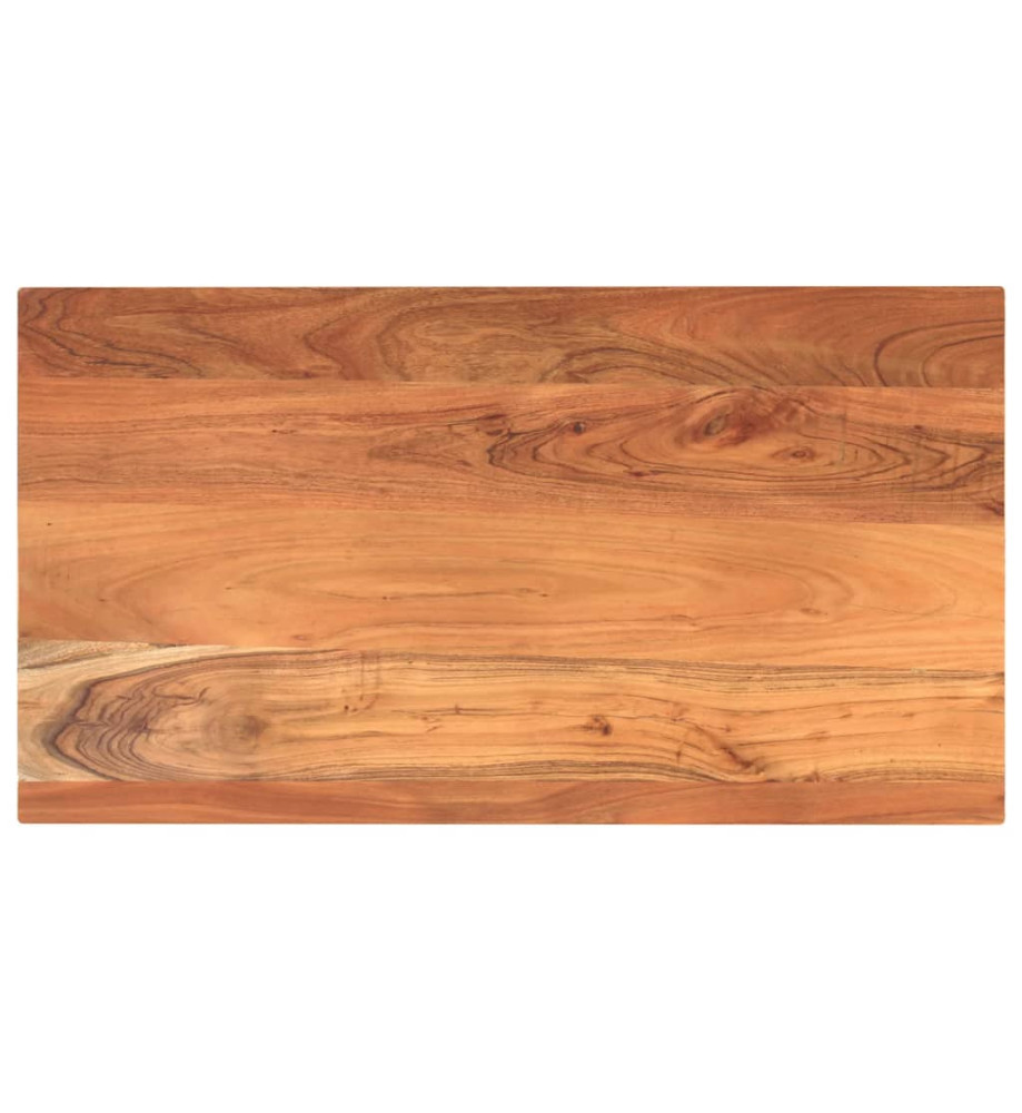 Dessus de table 120x60x2,5cm rectangulaire bois massif d'acacia