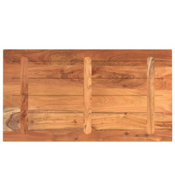 Dessus de table 120x60x2,5cm rectangulaire bois massif d'acacia