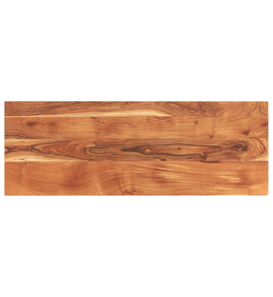 Dessus de table 140x50x3,8cm rectangulaire bois massif d'acacia