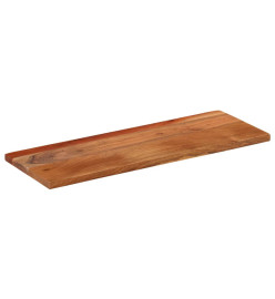 Dessus de table 80x20x2,5 cm rectangulaire bois massif d'acacia