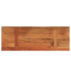 Dessus de table 80x20x2,5 cm rectangulaire bois massif d'acacia