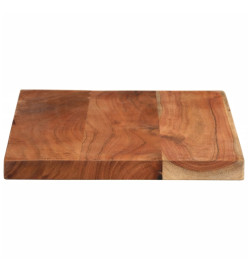 Dessus de table 60x20x3,8 cm rectangulaire bois massif d'acacia