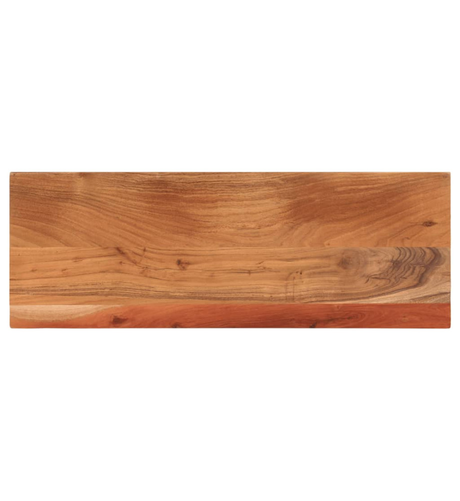 Dessus de table 90x40x3,8 cm rectangulaire bois massif d'acacia