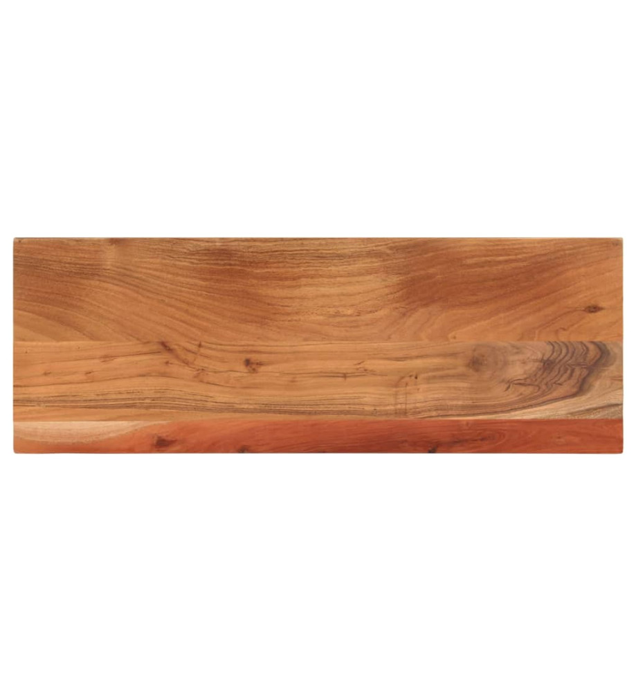 Dessus de table 90x40x2,5 cm rectangulaire bois massif d'acacia