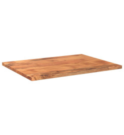 Dessus de table 80x60x2,5 cm rectangulaire bois massif d'acacia