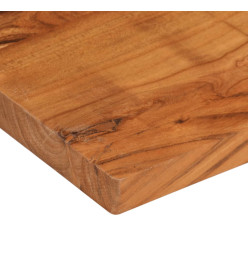 Dessus de table 80x60x3,8 cm rectangulaire bois massif d'acacia