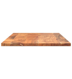 Dessus de table 80x70x3,8 cm rectangulaire bois massif d'acacia