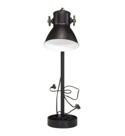 Lampe de bureau 25 W noir 15x15x55 cm E27