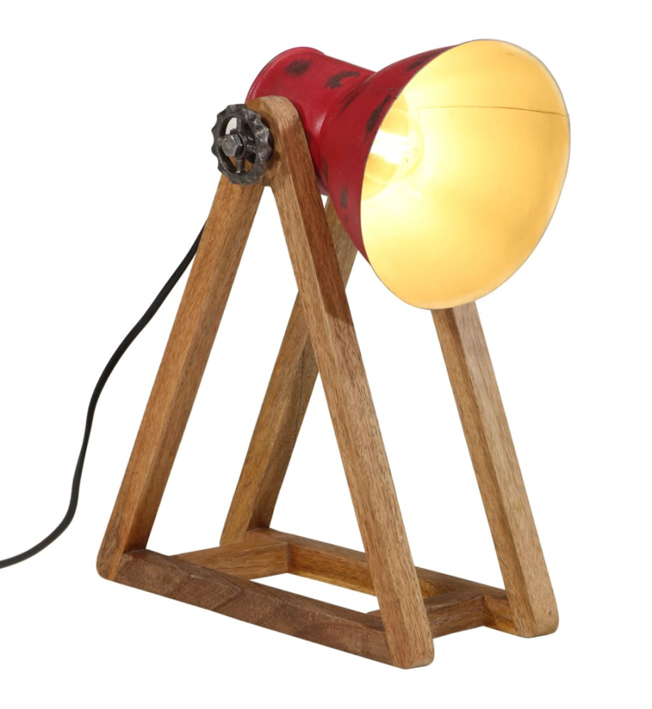 Lampe de bureau 25 W rouge délavé 30x17x40 cm E27