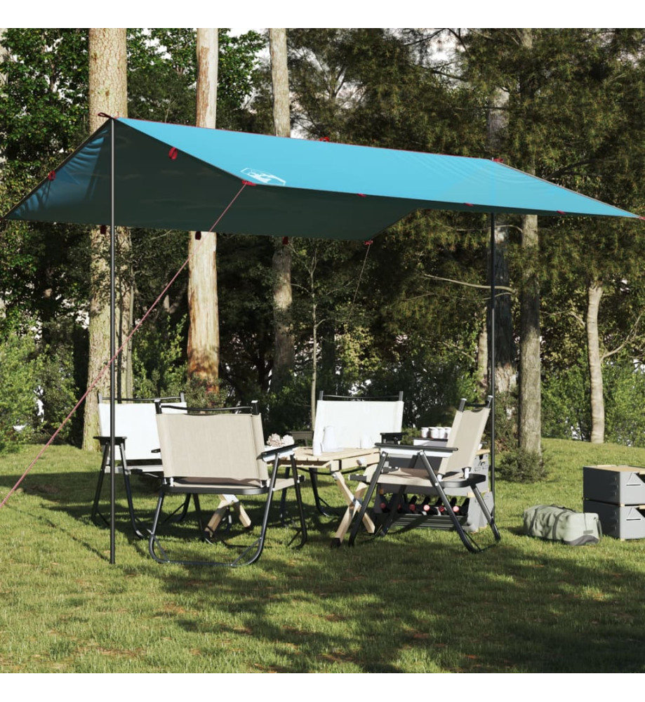 Bâche de camping bleu 360x294 cm imperméable