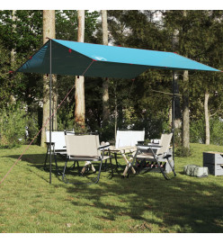 Bâche de camping bleu 360x294 cm imperméable