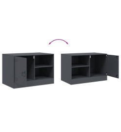 Meubles TV 2 pcs anthracite 67x39x44 cm acier