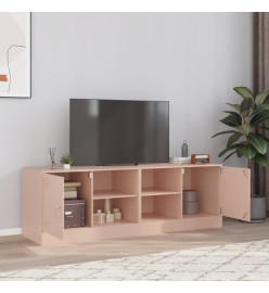 Meubles TV 2 pcs rose 67x39x44 cm acier