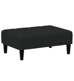 Repose-pied noir 77x55x31 cm velours