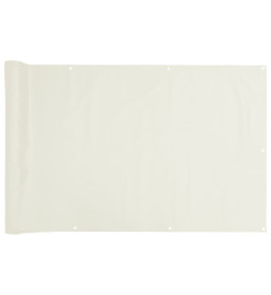 Écran d'intimité de jardin blanc 600x75 cm PVC