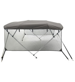 Toit bimini à 4 arceaux parois en maille 243x(170-182)x137 cm