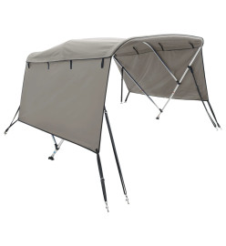 Toit bimini à 3 arceaux parois latérales 183x(170-182)x137 cm