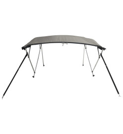 Toit bimini à 3 arceaux parois en maille 183x(154-167)x137 cm