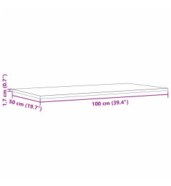 Dessus de table 4pcs 100x50x1,7cm rectangulaire bois pin massif