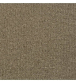 Coussin de chaise longue taupe mélangé 200x60x4 cm tissu