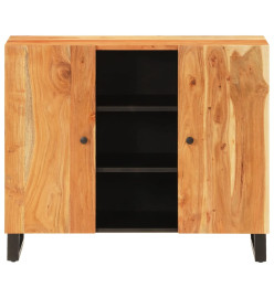 Buffet avec 2 portes 90x33x75 cm bois massif d'acacia