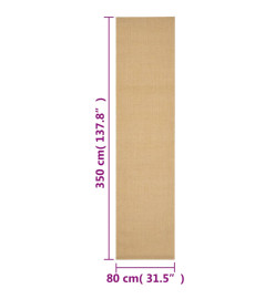 Tapis Sisal naturel 80x350 cm