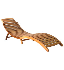Chaises longues 2 pcs avec coussins Bois d'acacia solide