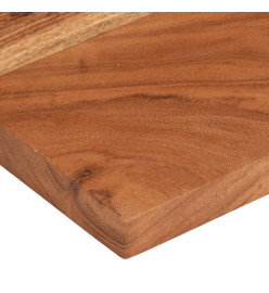 Dessus de table 50x20x3,8 cm rectangulaire bois massif d'acacia