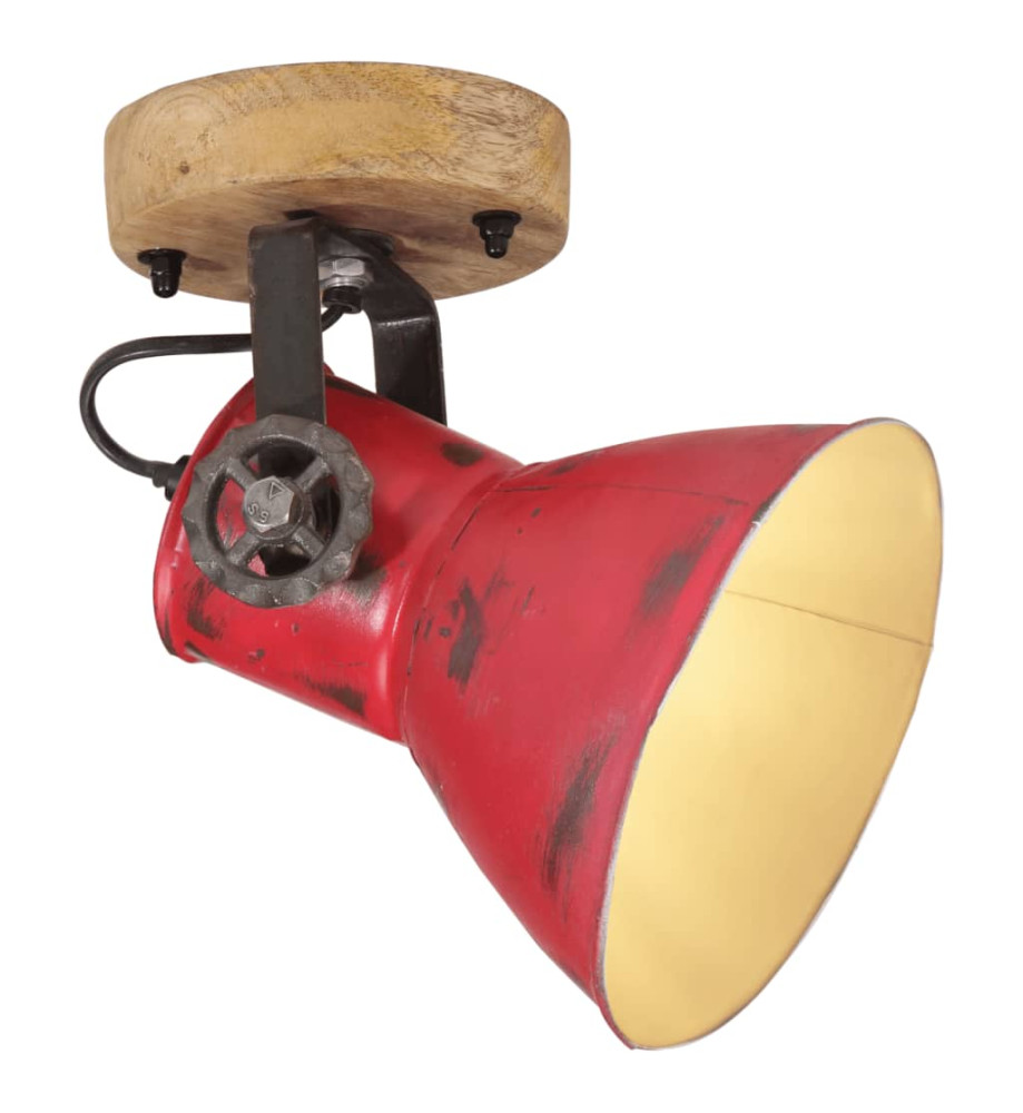 Lampe murale 25 W rouge délavé 11,5x11,5x25 cm E27