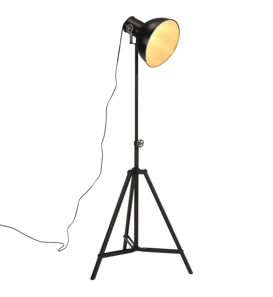 Lampadaire 25 W noir 61x61x90/150 cm E27