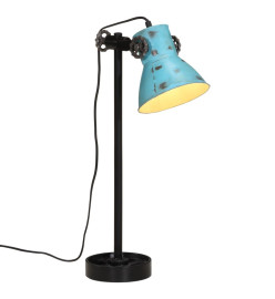 Lampe de bureau 25 W bleu délavé 15x15x55 cm E27