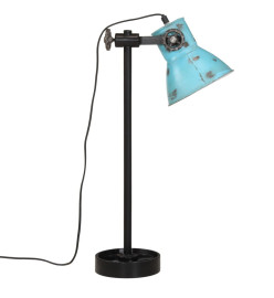 Lampe de bureau 25 W bleu délavé 15x15x55 cm E27