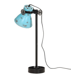 Lampe de bureau 25 W bleu délavé 15x15x55 cm E27