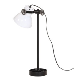 Lampe de bureau 25 W blanc 15x15x55 cm E27