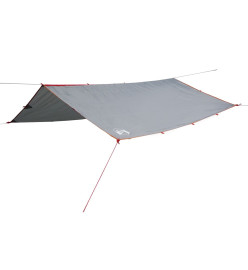 Bâche de camping gris et orange 500x294 cm imperméable